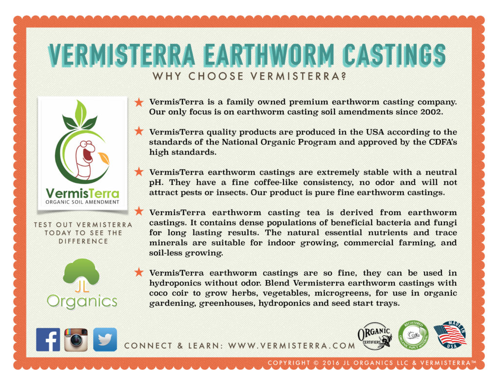 So many reasons to choose Vermisterra organic earthworm castings and tea.